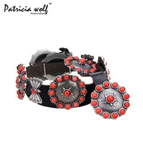 Montana West Mariposa Concho Belt