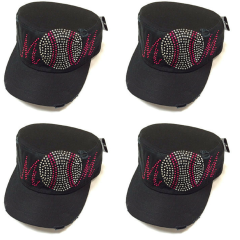 Baseball Mom Black Hat
