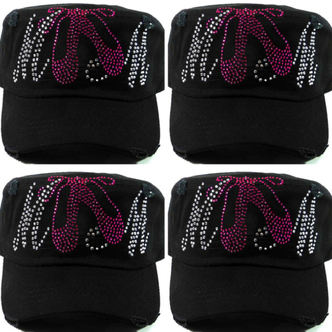 Dance Mom Black and Bling Hat